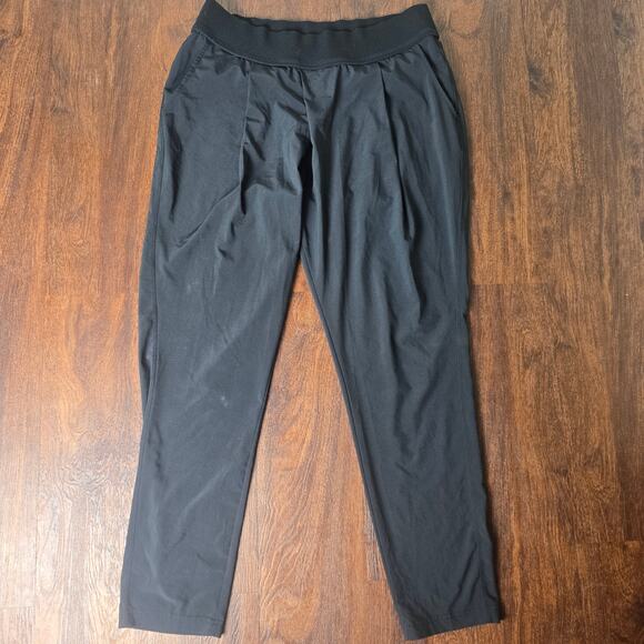 ATHLETA Interlude Ankle Lounge Pants - Black - Size 8 - Style # 983352 - Picture 1 of 7